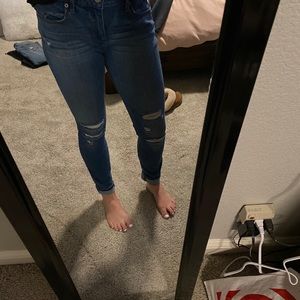 Express ripped jeggings size 8 short